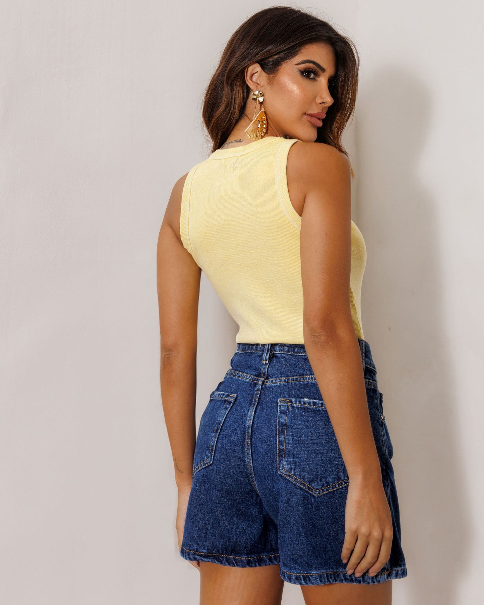 Shorts Saia Jeans Ralados
