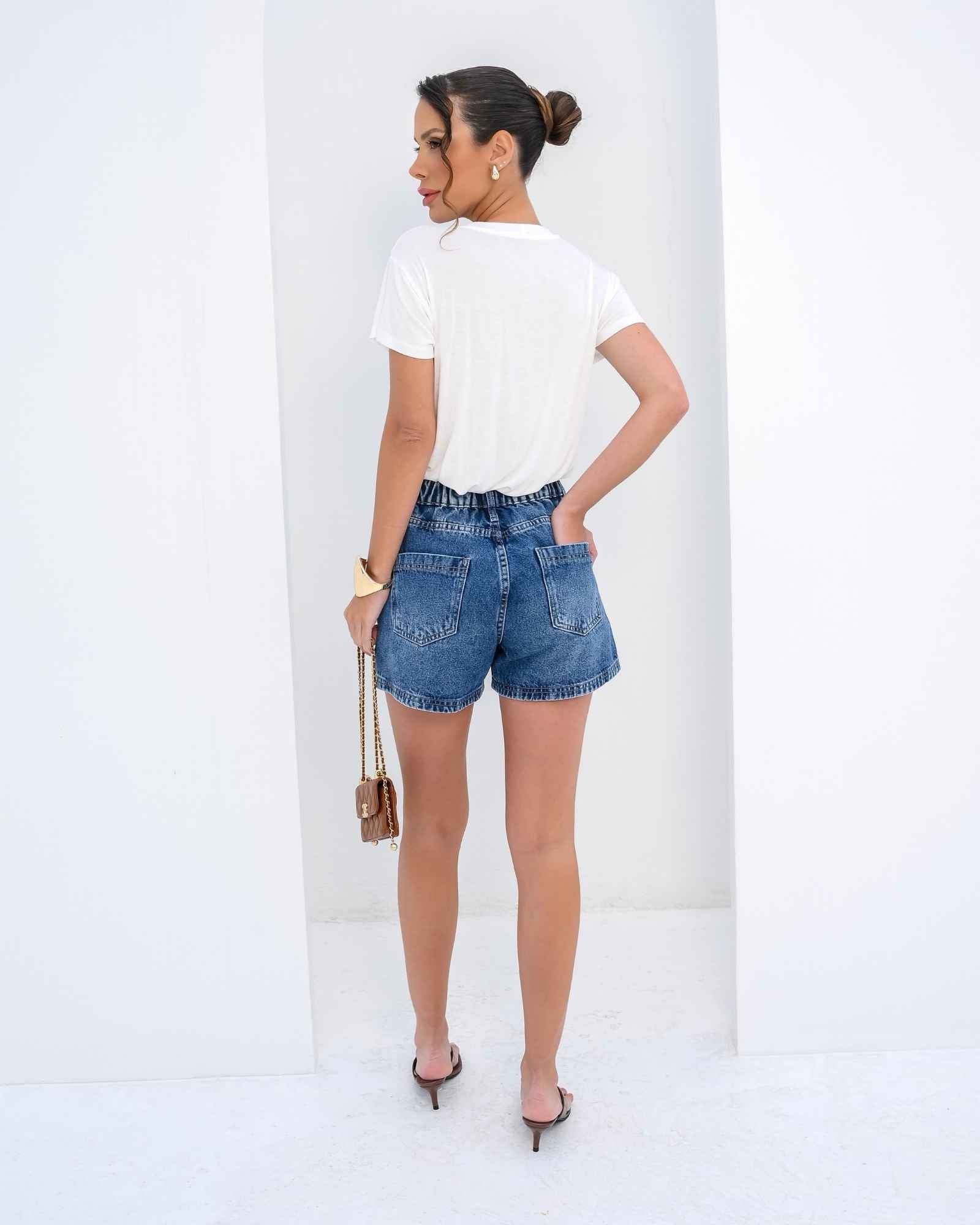 T-shirt Culture com Silk Bordado