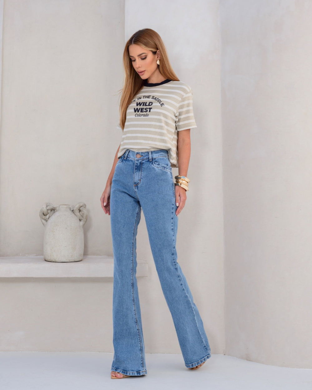 Bootcut bolso diferenciado