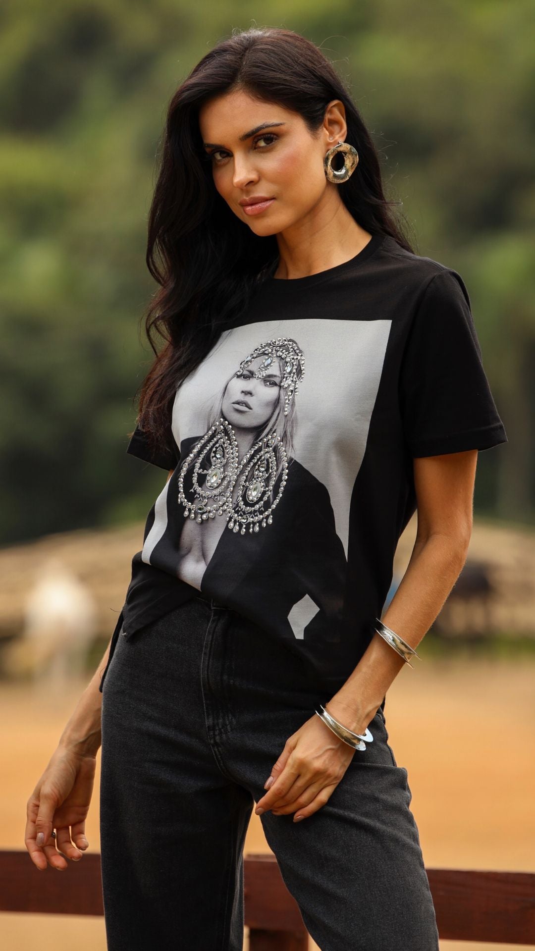 T- shirt km strass