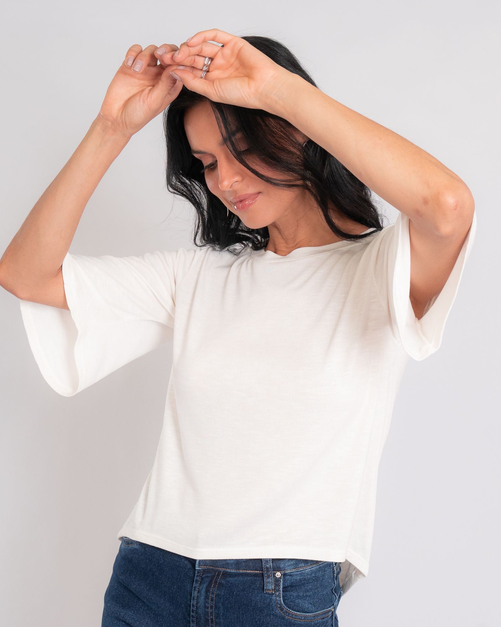 Blusa Mullet Manga 3/4