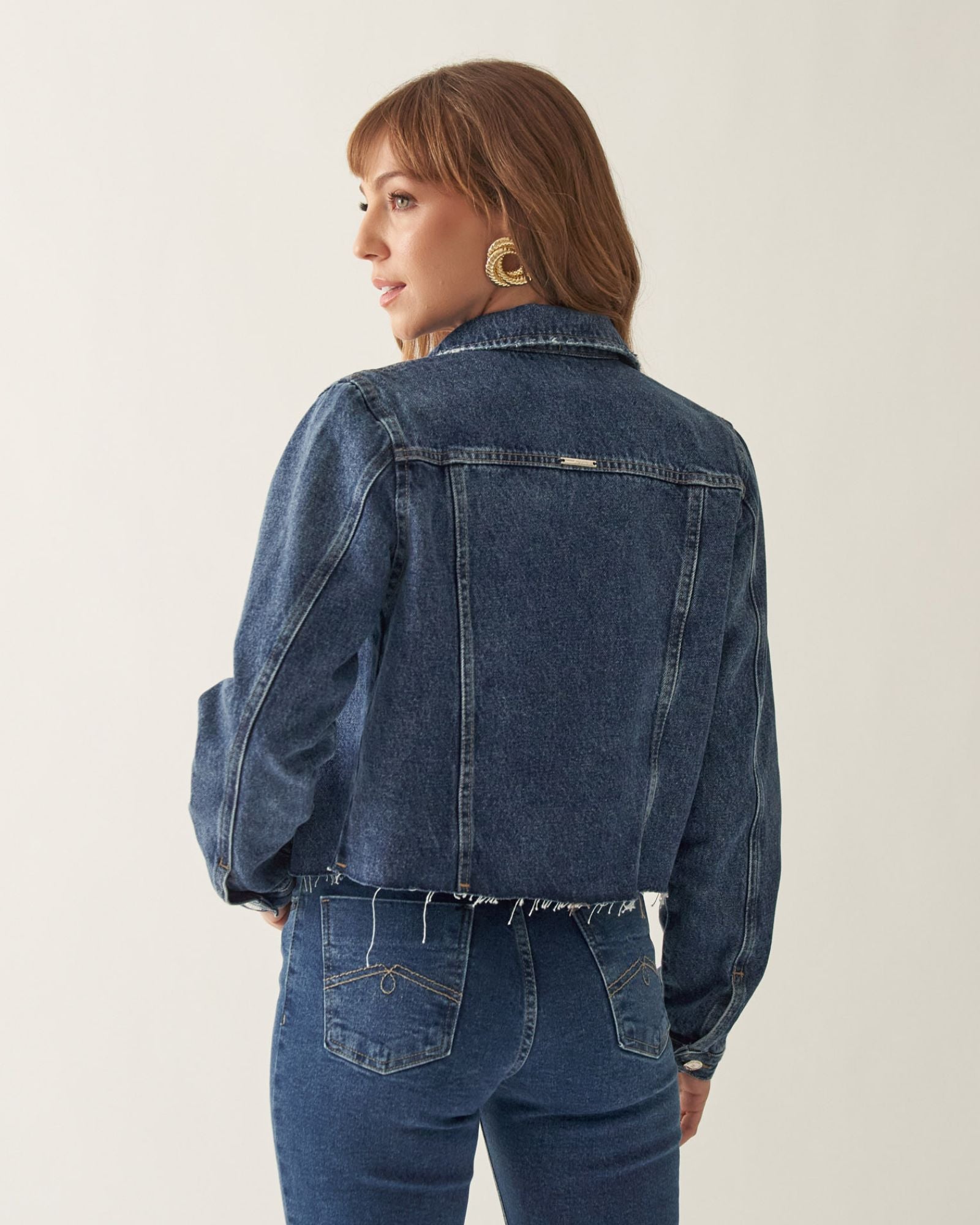 Jaqueta Jeans Cropped