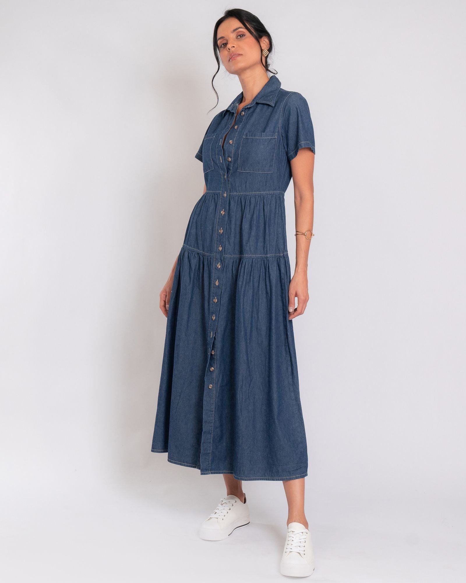 Vestido jeans marias m/c