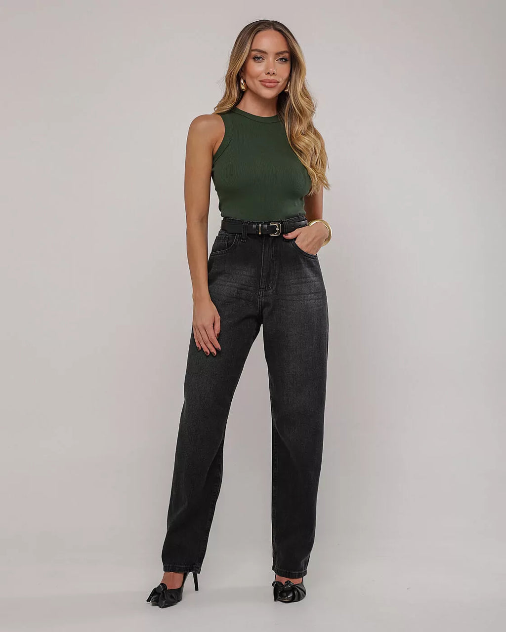 Calça balloon black