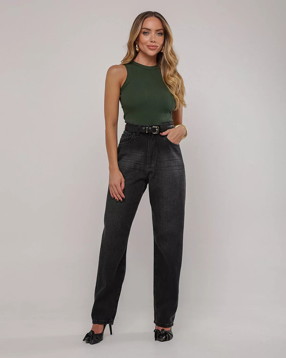 Calça balloon black