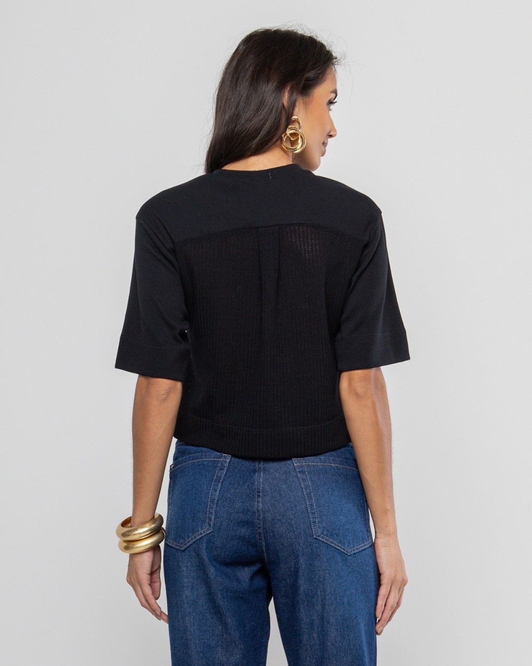 Blusa mix canelado