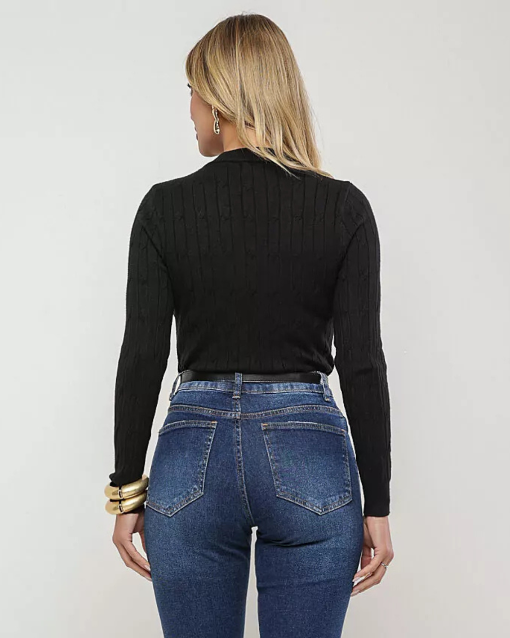 Blusa tricot trançado