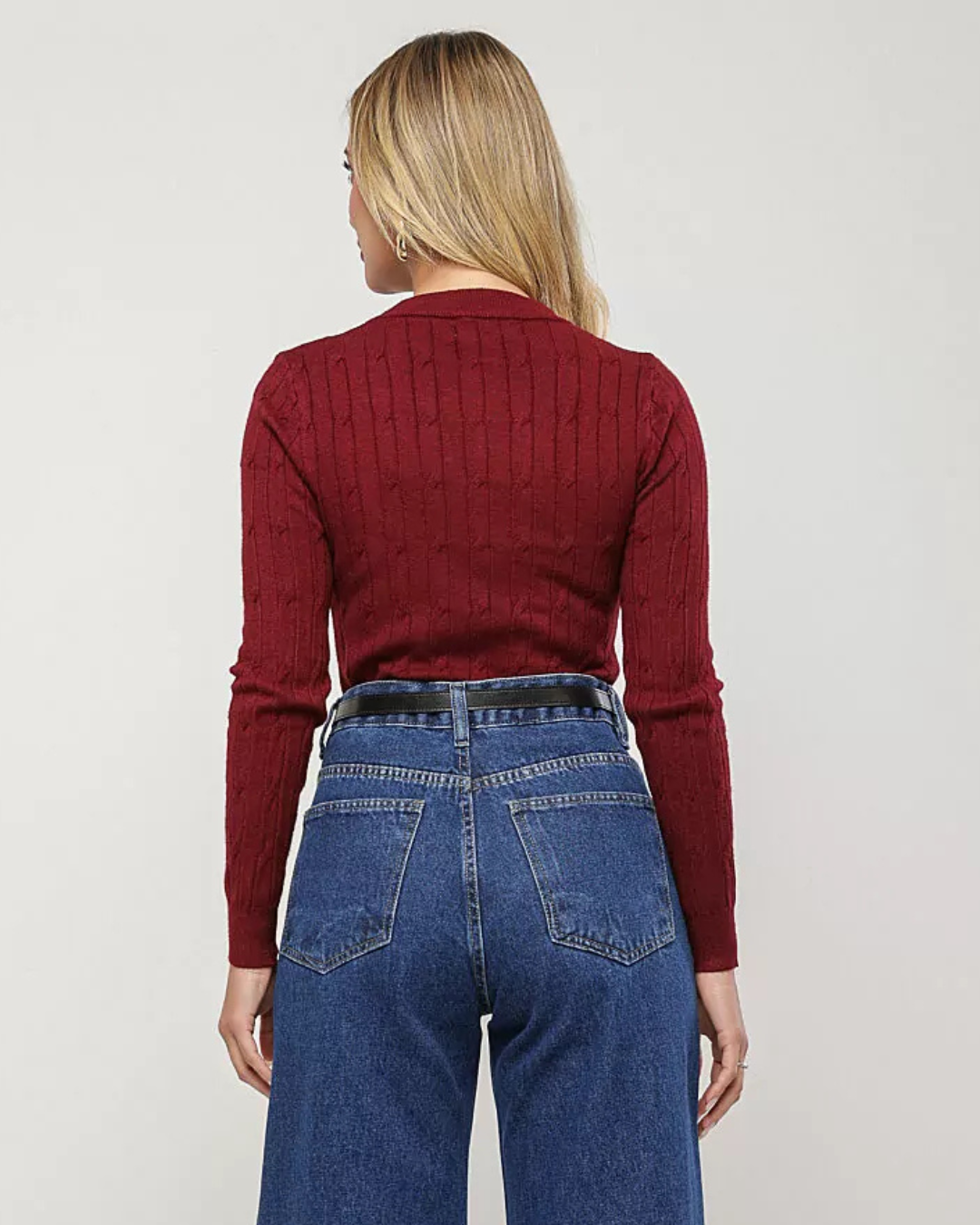 Blusa tricot trançado