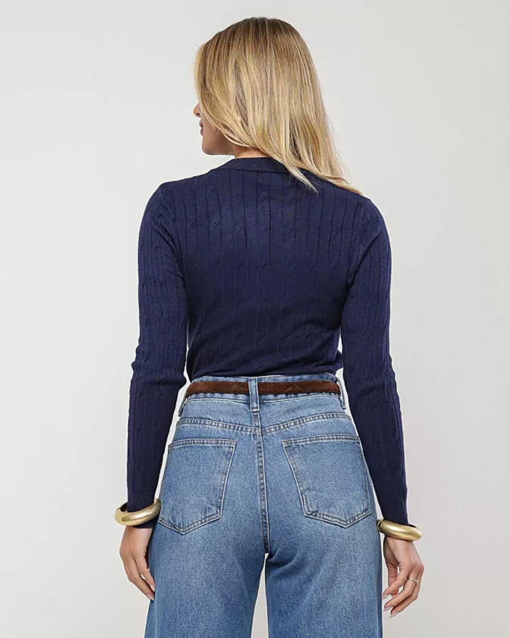 Blusa tricot trançado