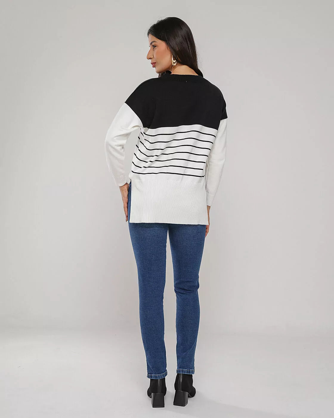 Calça cigarrete média