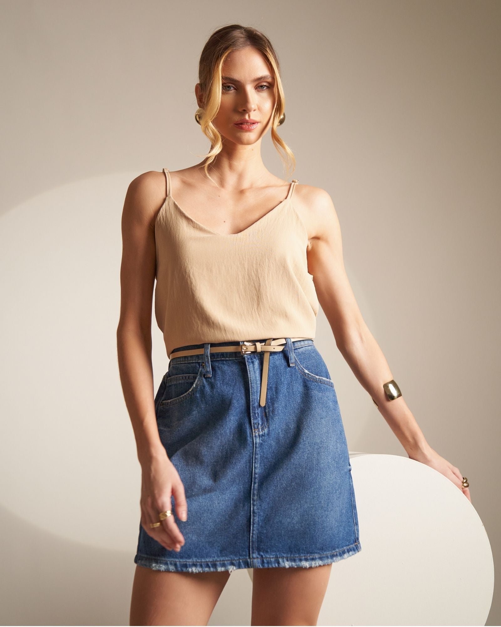 Mini Saia Jeans