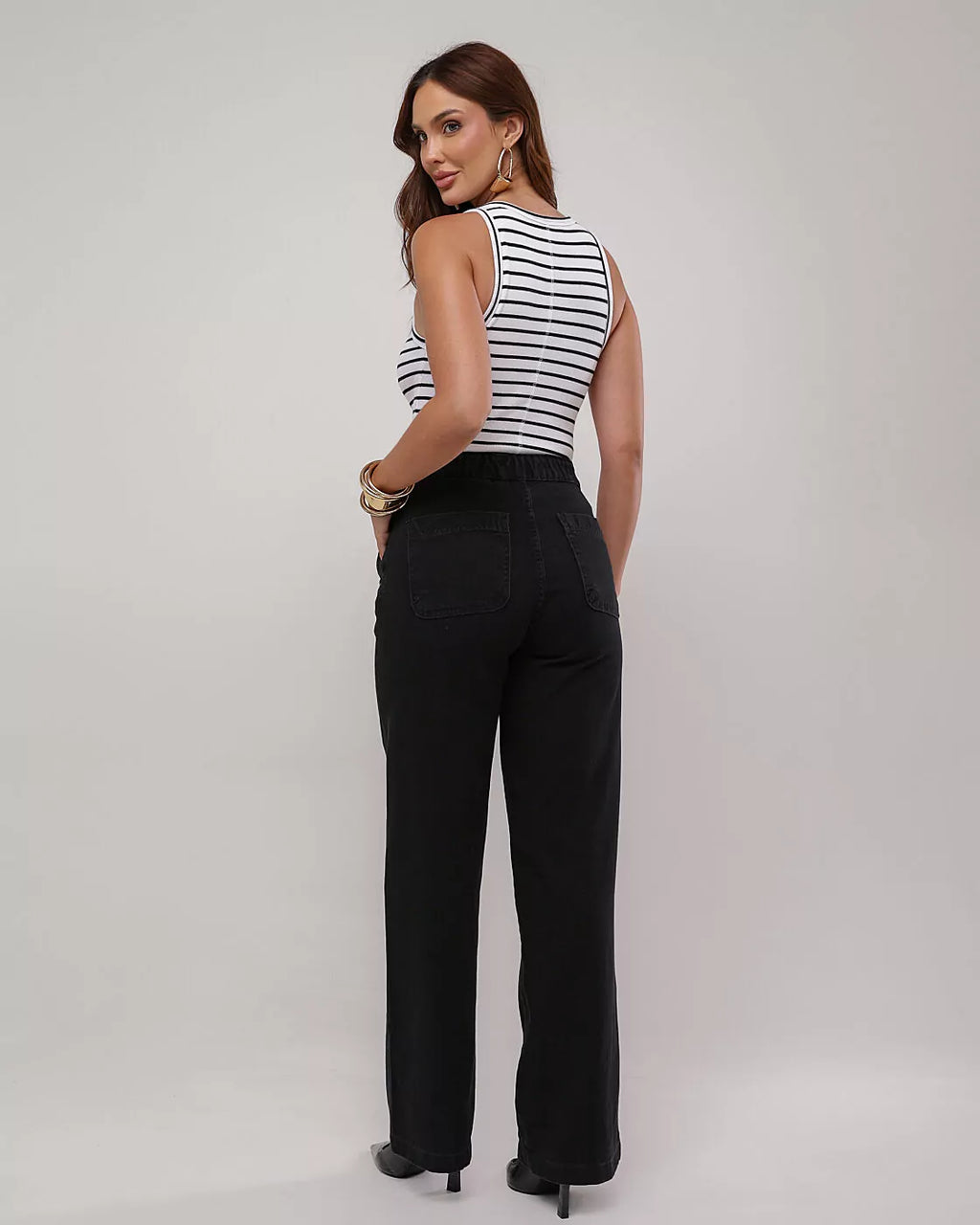 Wide leg black