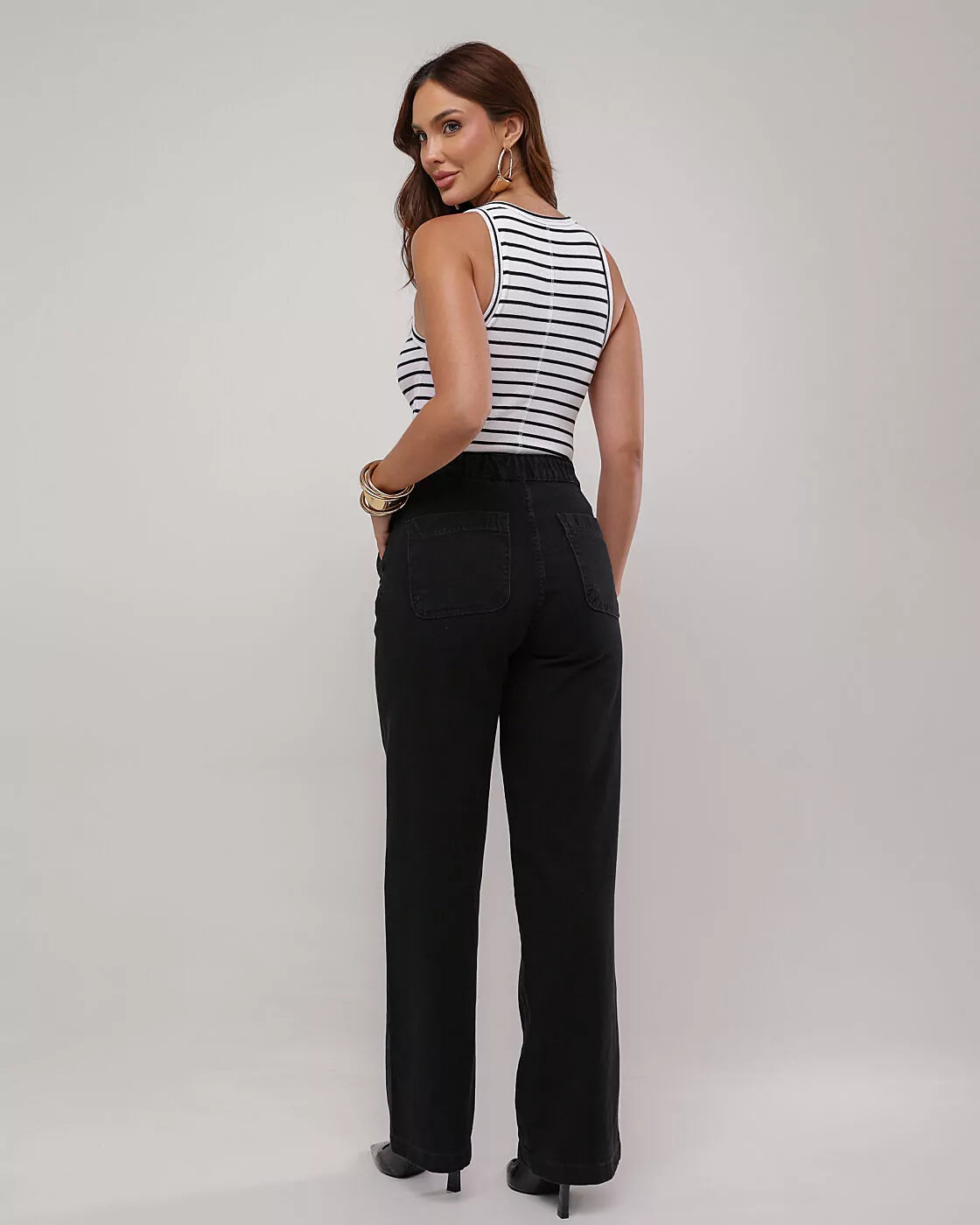 Wide leg black