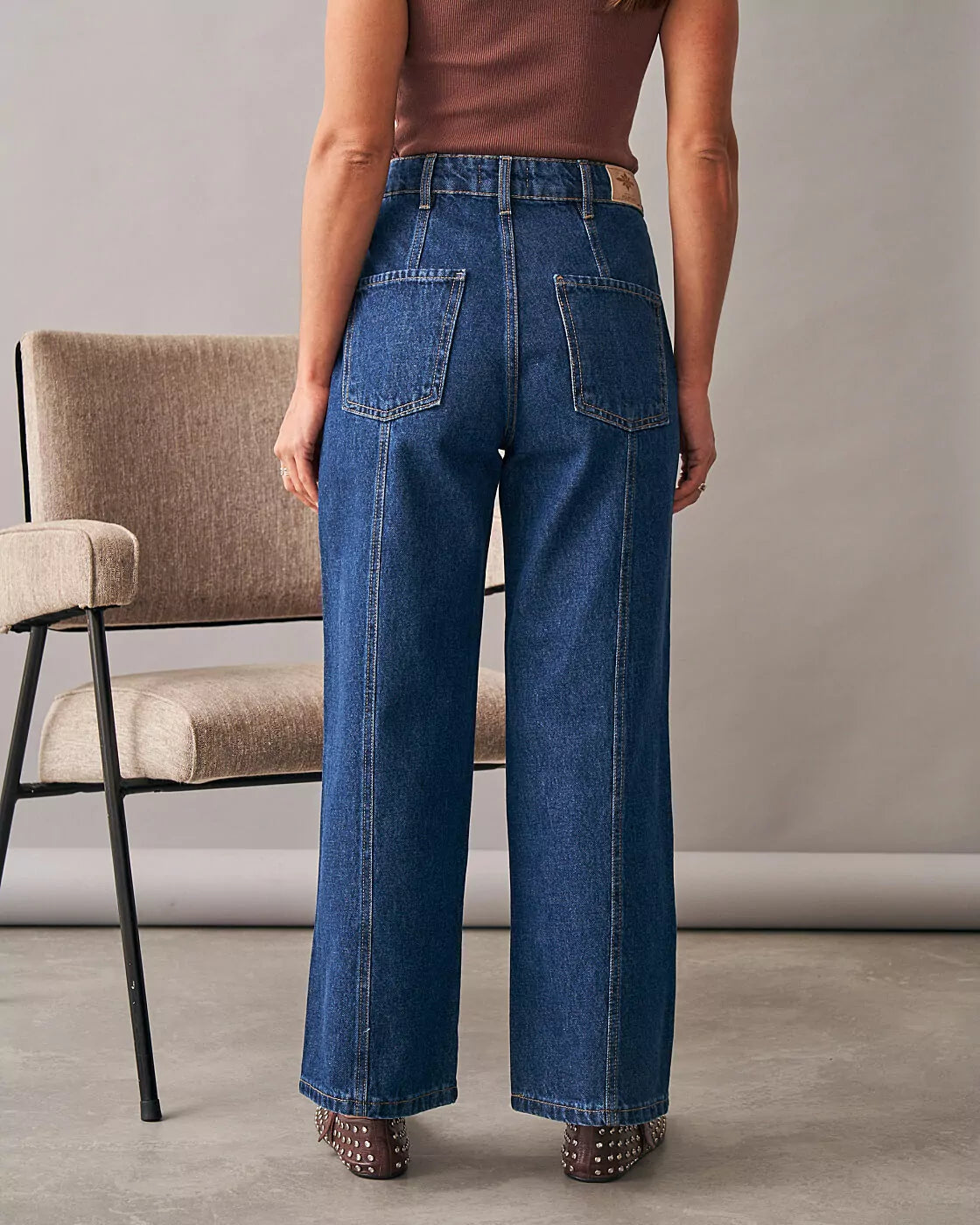Wide Leg Com Recortes