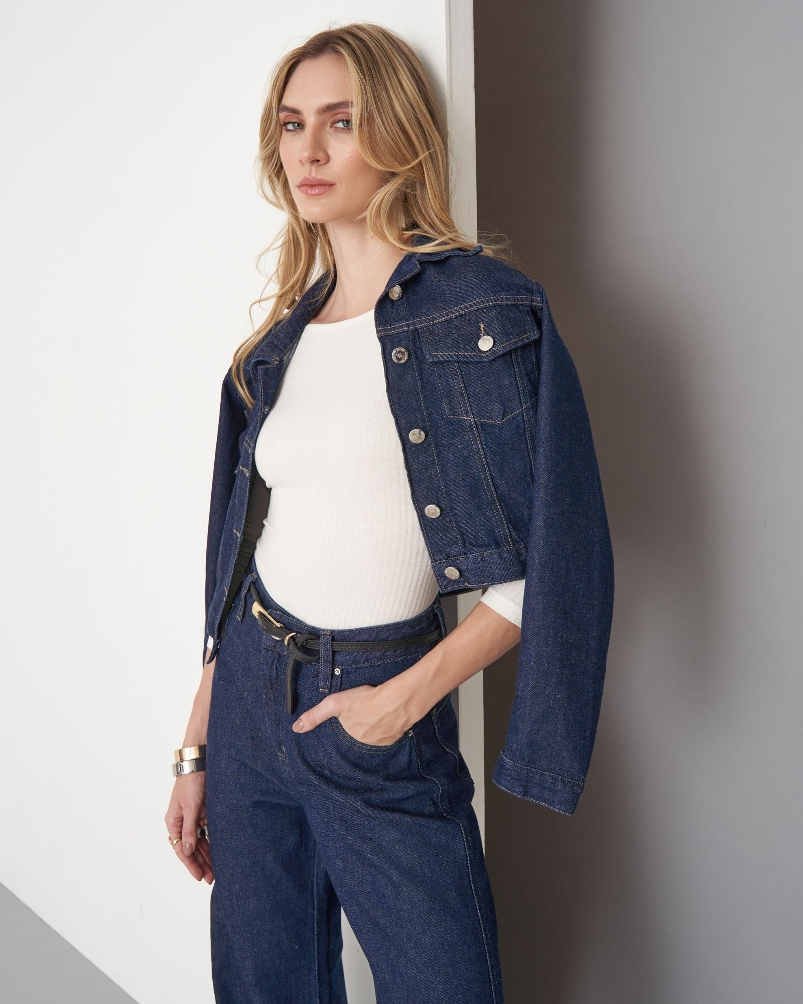 Jaqueta Cropped Amaciada