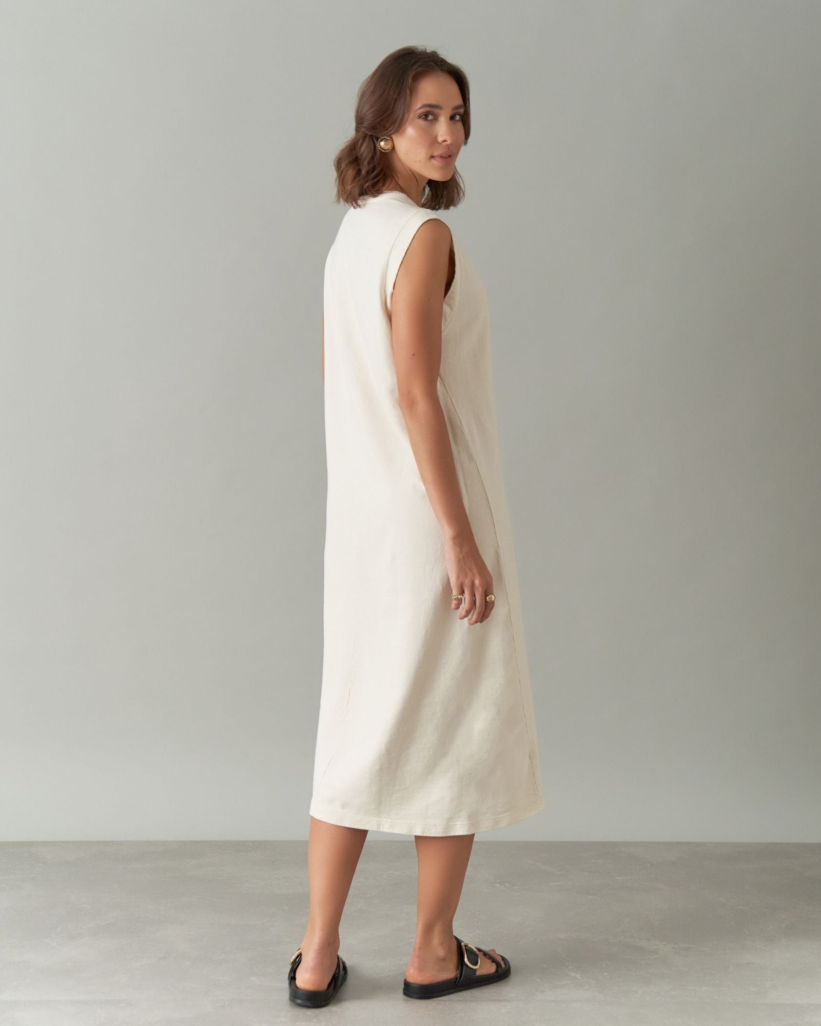 Vestido Moletinho Reto