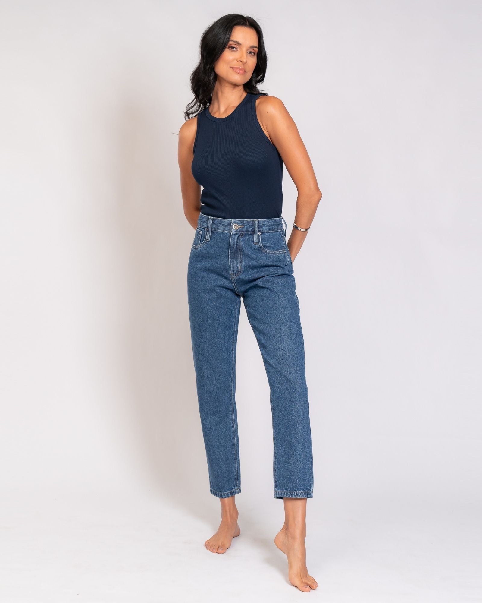 Calça Mom Jeans Básica