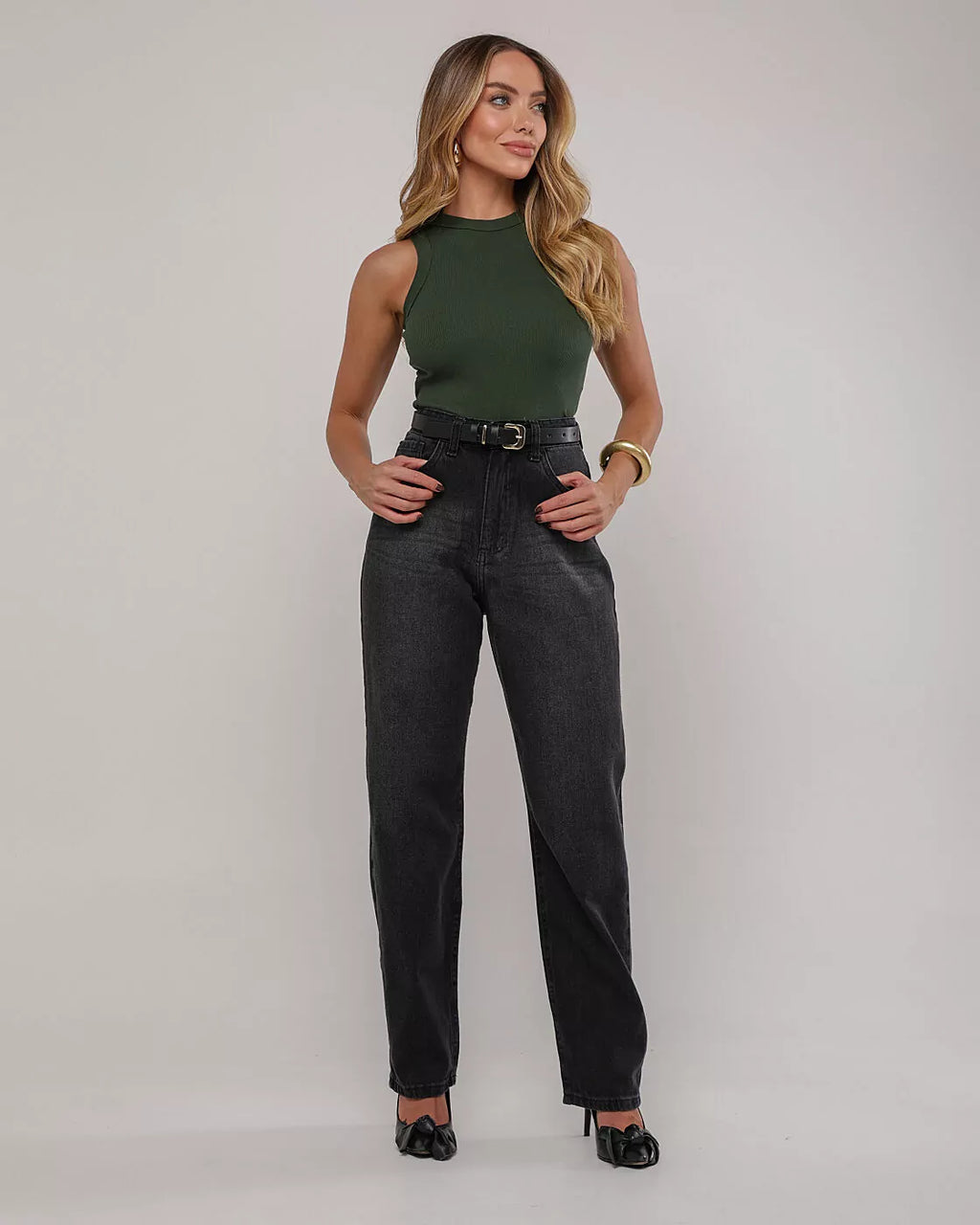 Calça balloon black