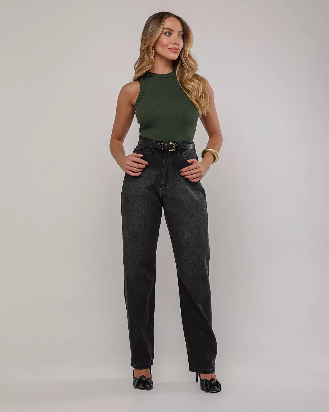 Calça balloon black