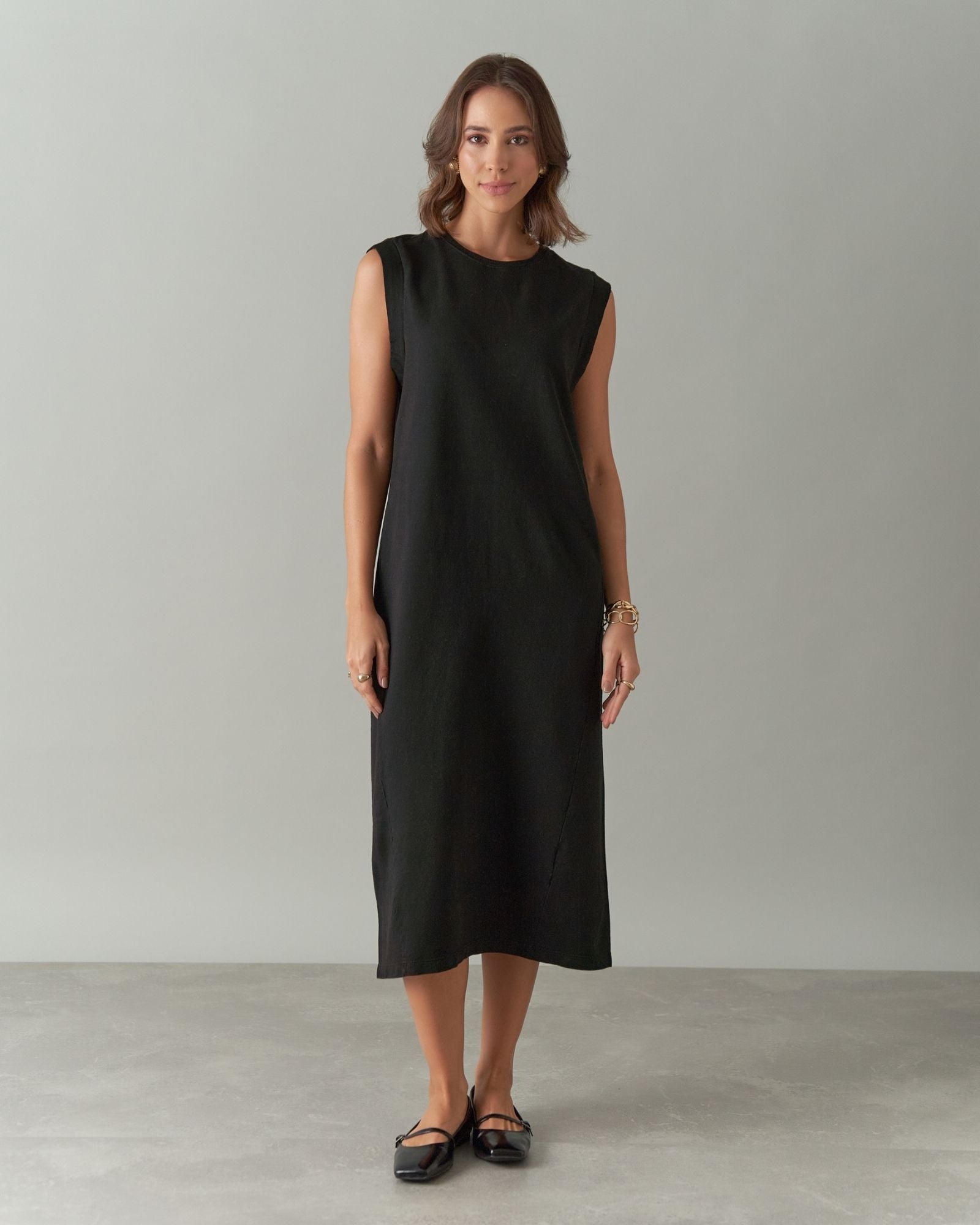 Vestido Moletinho Reto