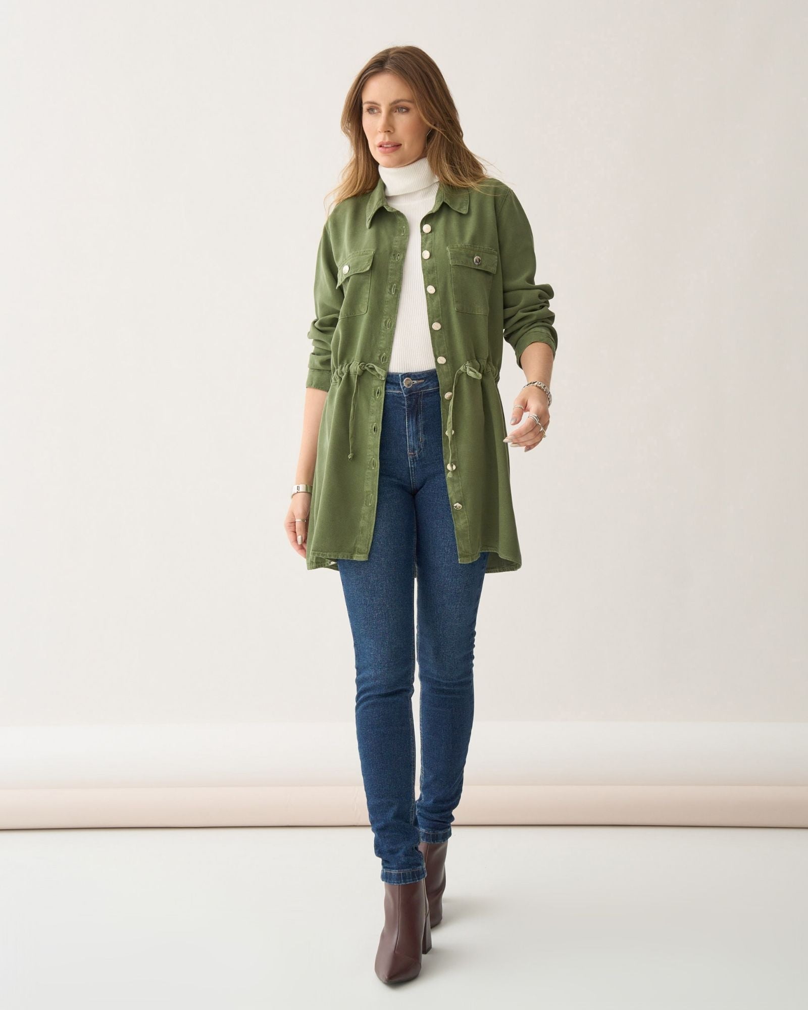 Parka Color com Amarração