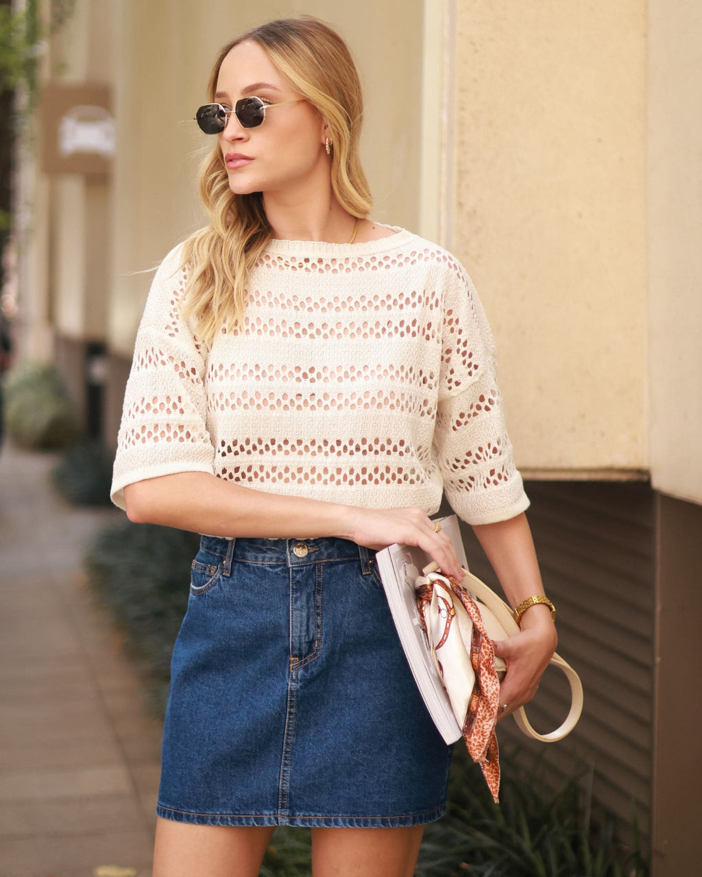 Blusa Tricot Manga 3/4