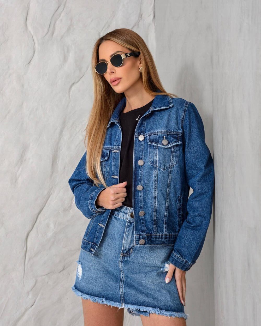 Jaqueta jeans tradicional