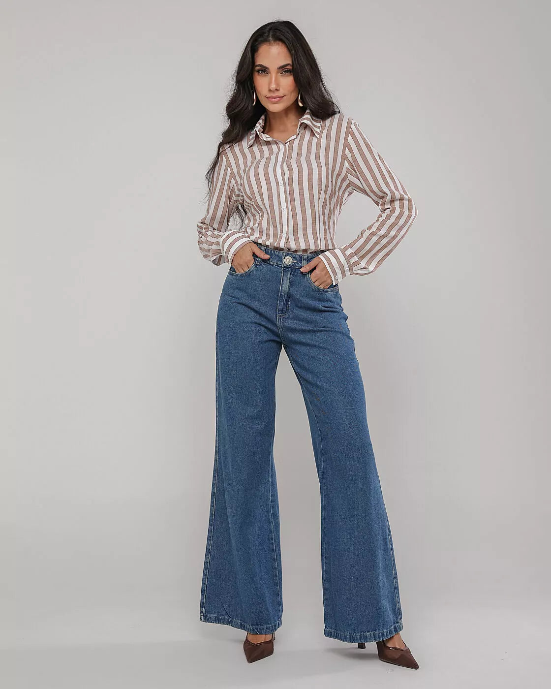 Wide leg jeans
