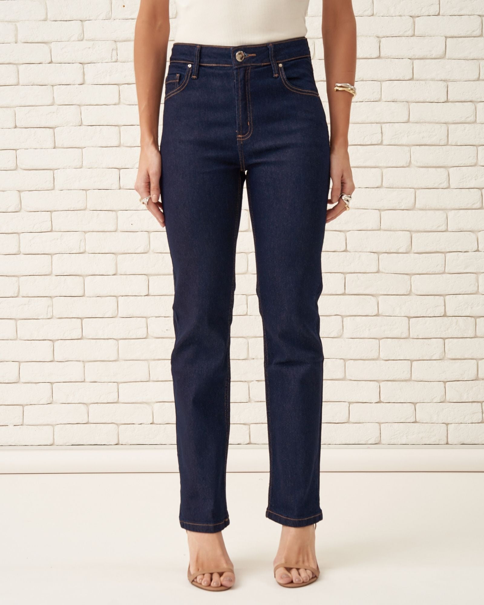 Calça Reta Jeans 4.1