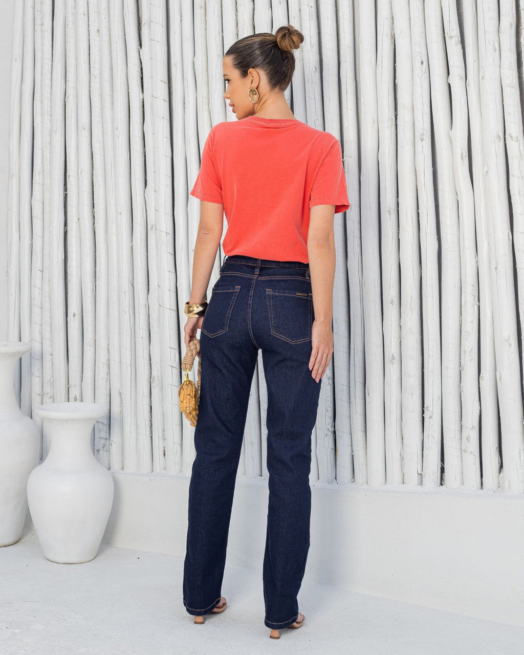 Calça Reta Jeans 4.1