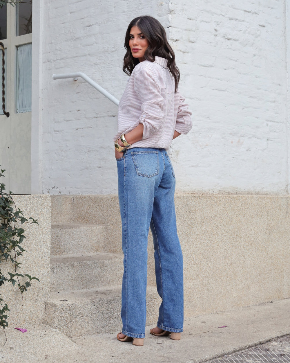 Reta media jeans