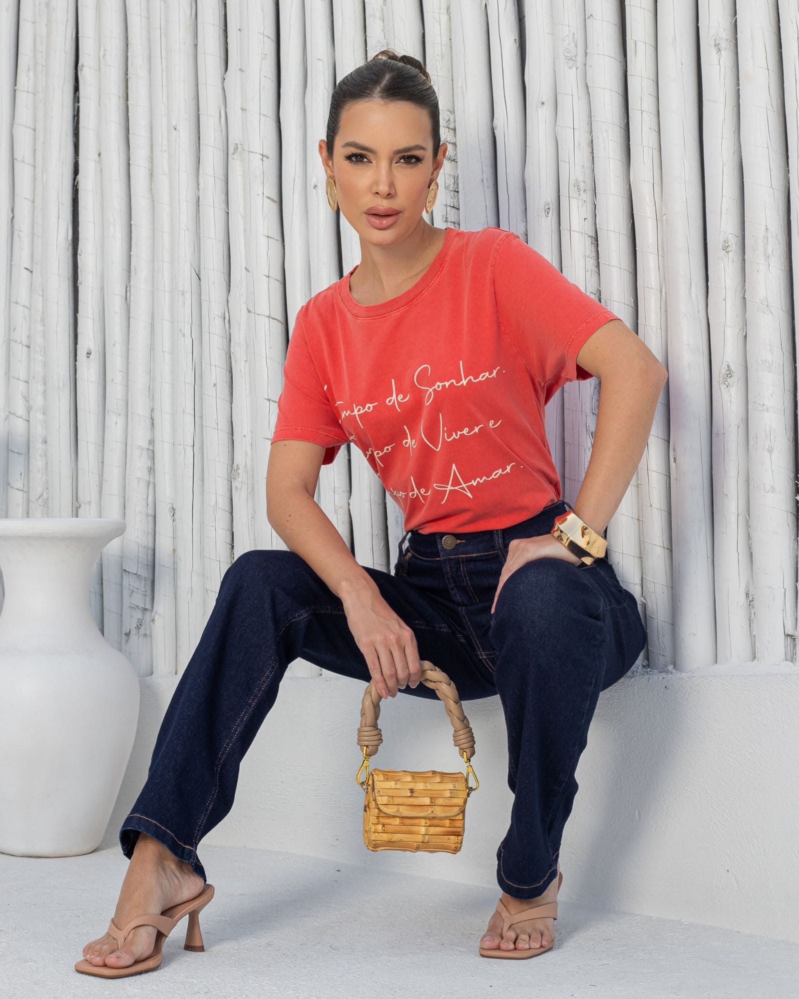 Calça Reta Jeans 4.1