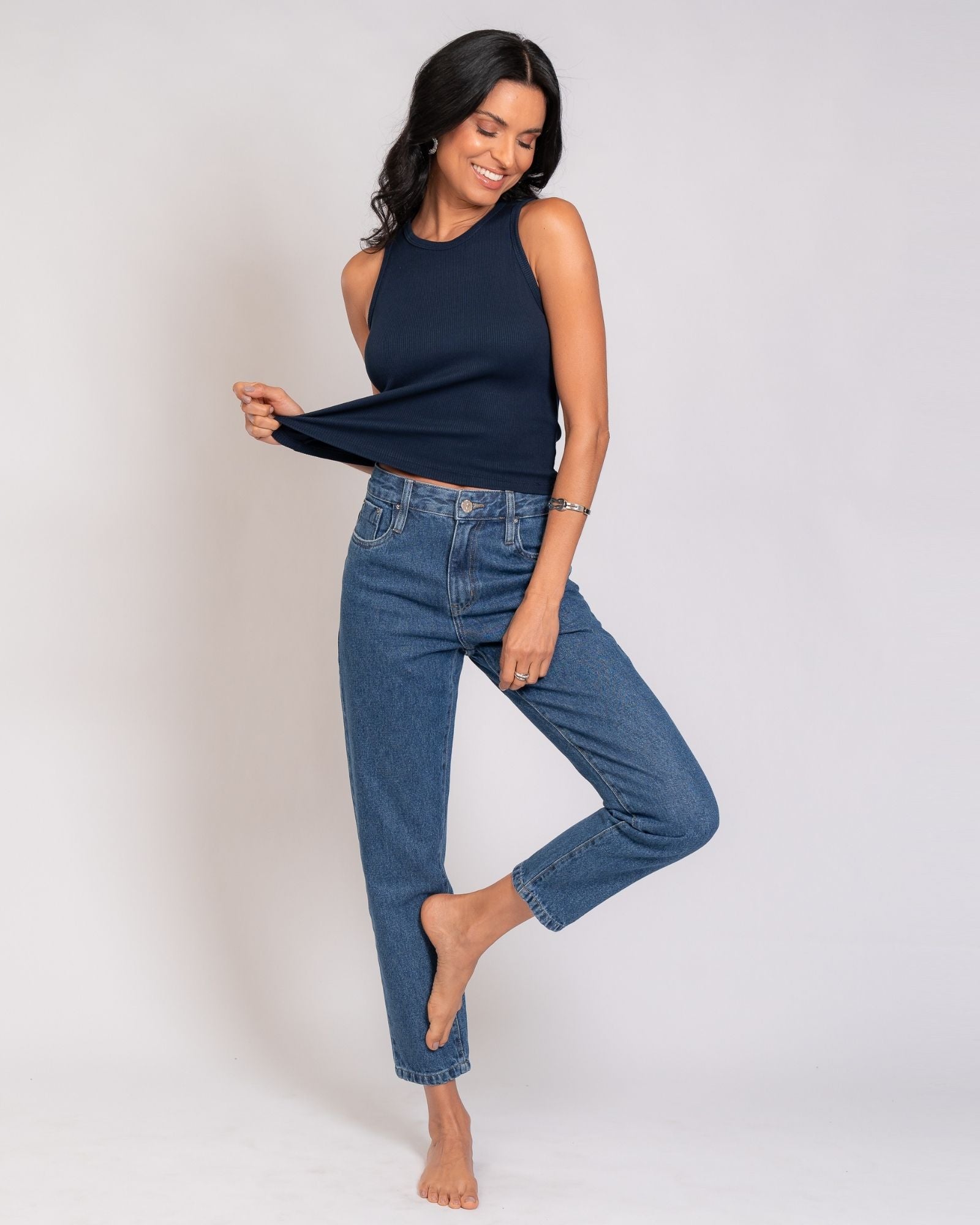 Calça Mom Jeans Básica