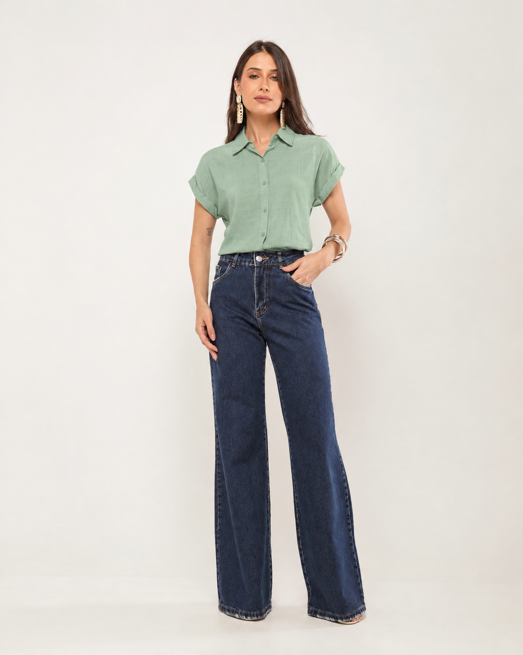 Camisa m/c barrinha