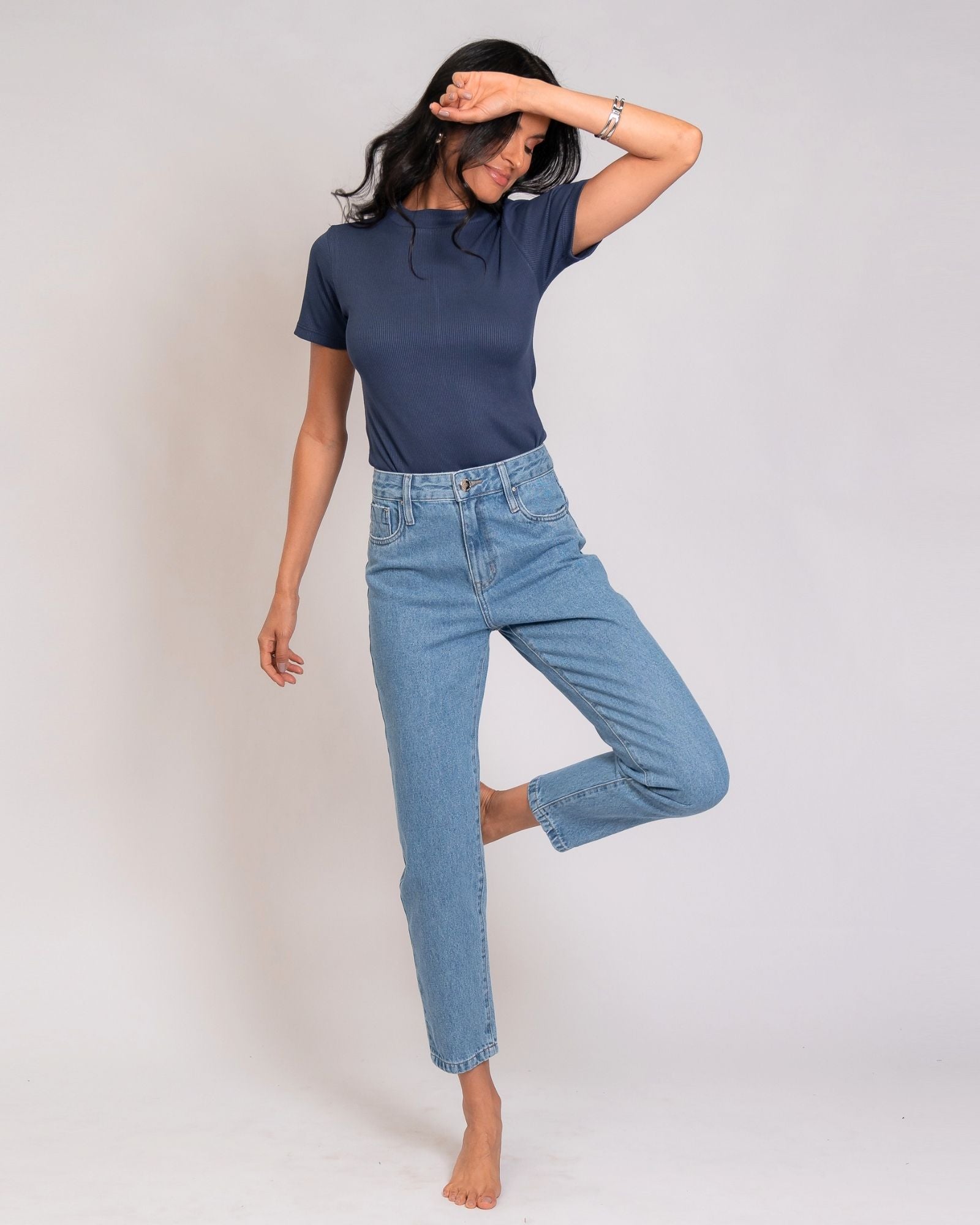 Calça Mom Jeans Básica