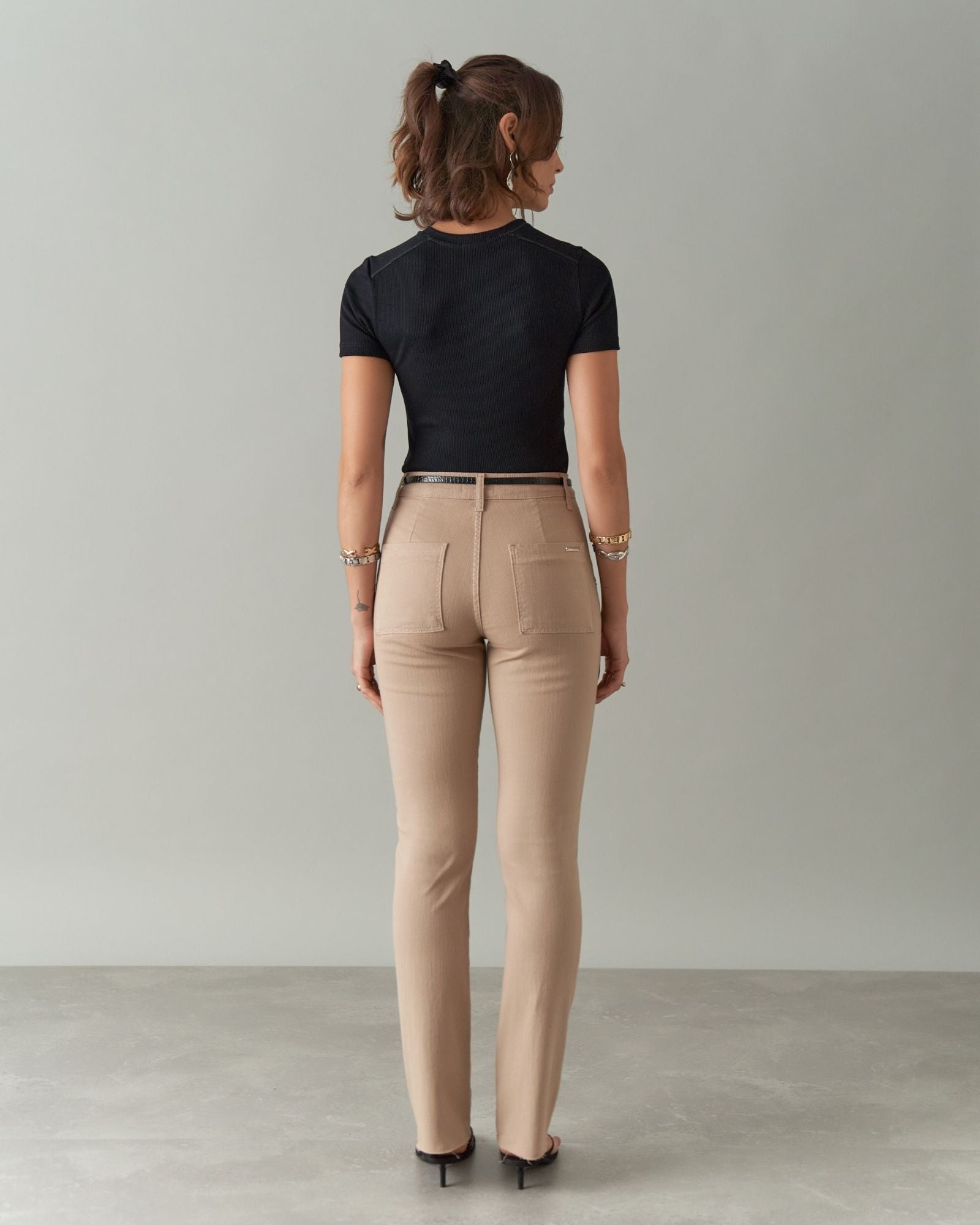 Calça Reta Color com Elastano