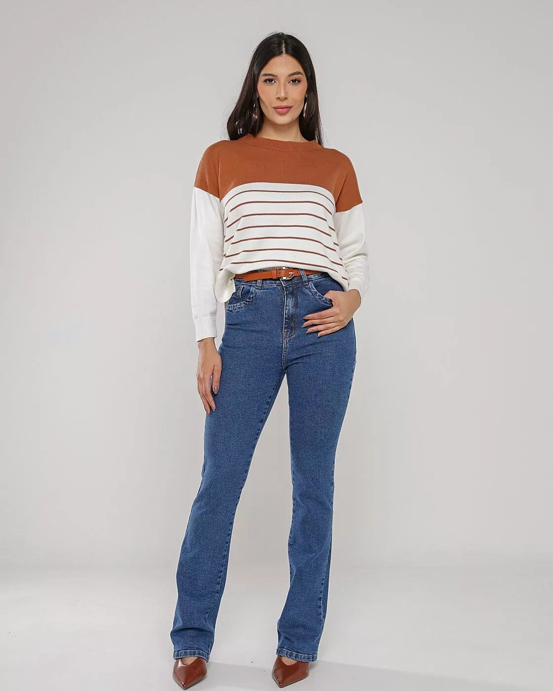 Calça bootcut jeans
