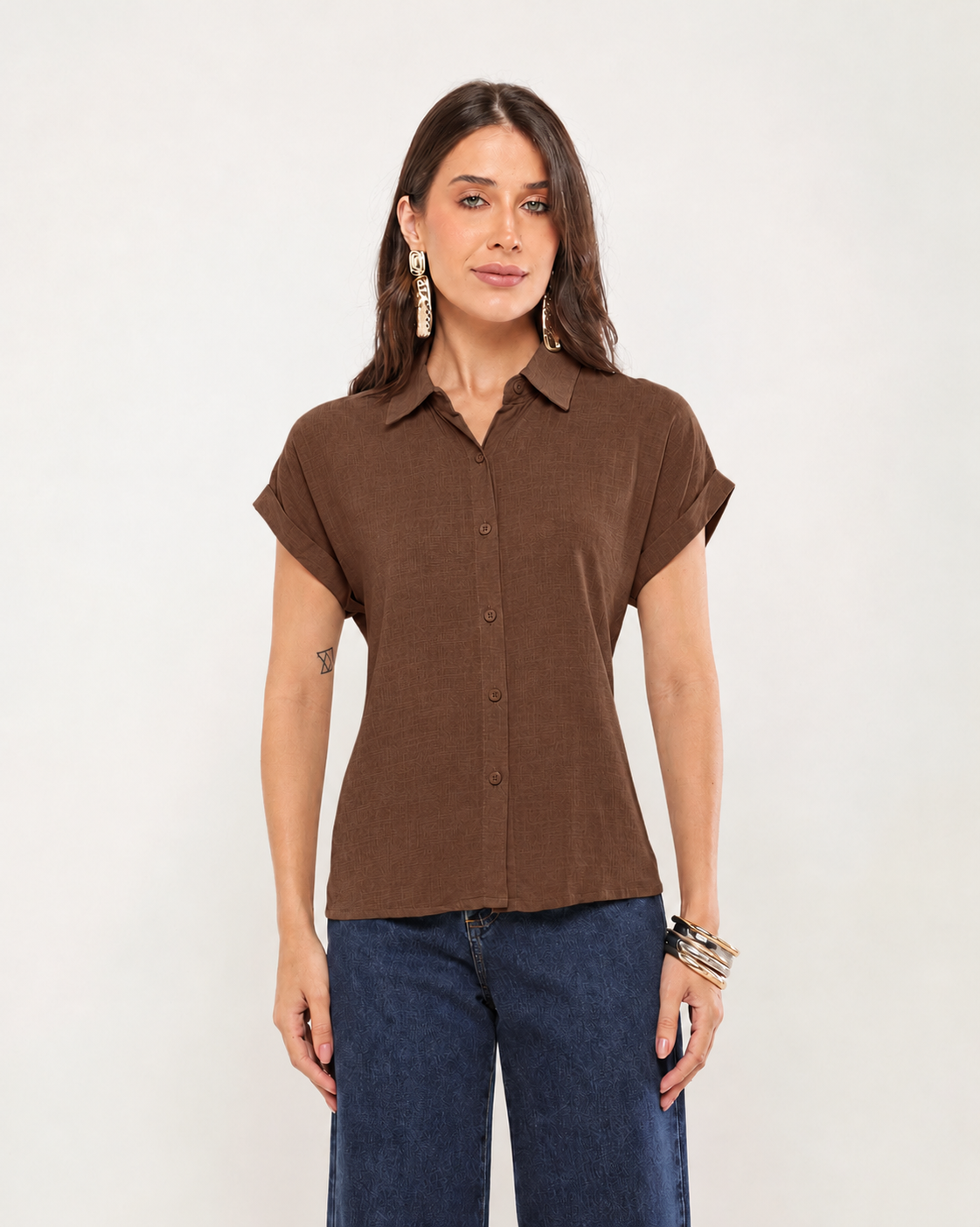 Camisa m/c barrinha