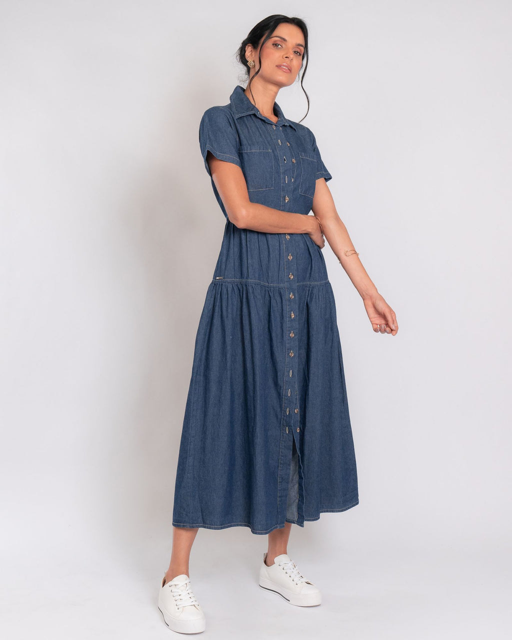 Vestido jeans marias m/c