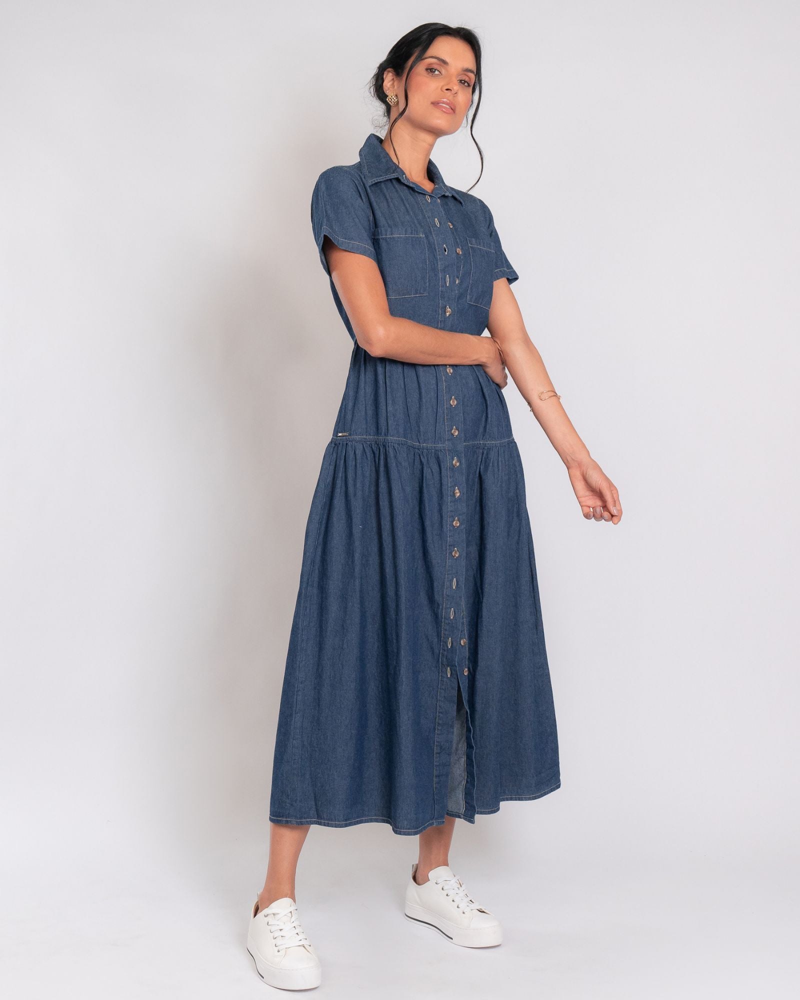 Vestido jeans marias m/c
