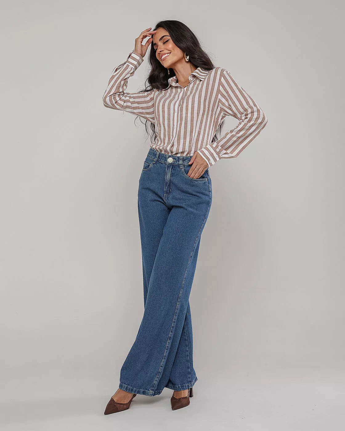 Wide leg jeans