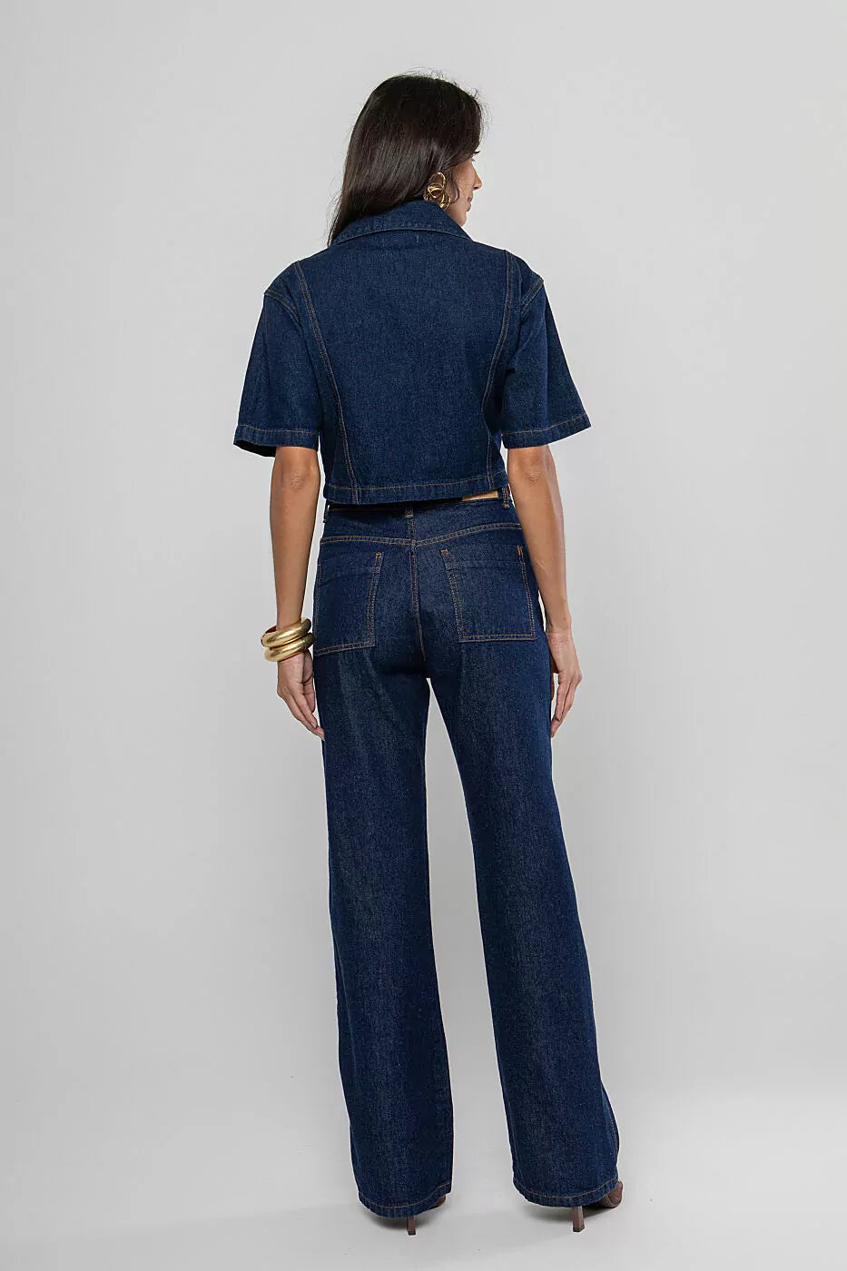 Wide leg amaciada