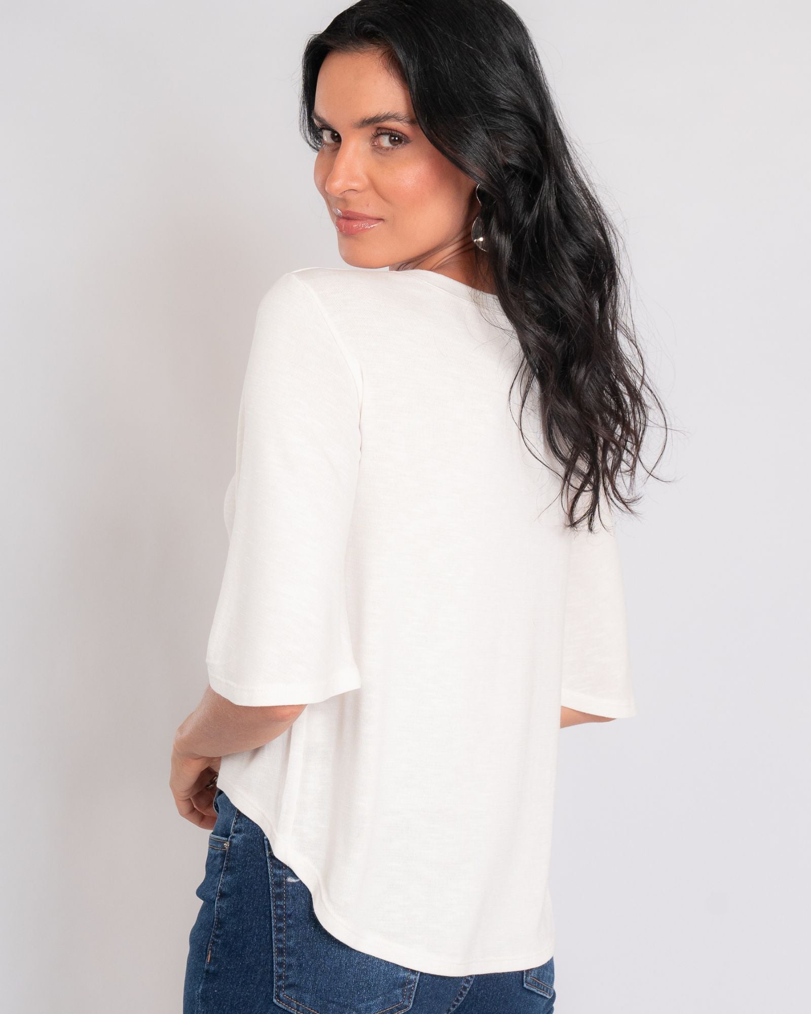 Blusa Mullet Manga 3/4