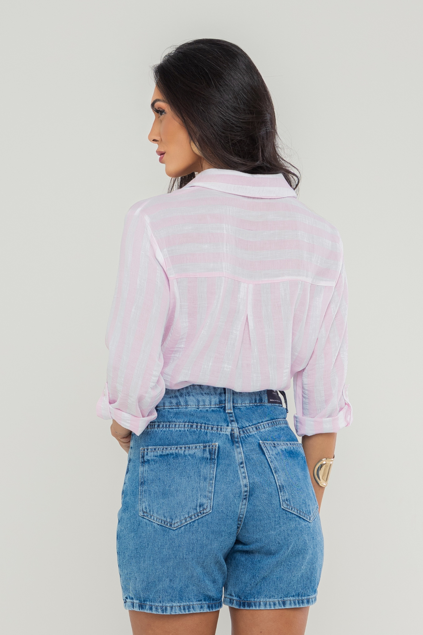 Camisa listras média