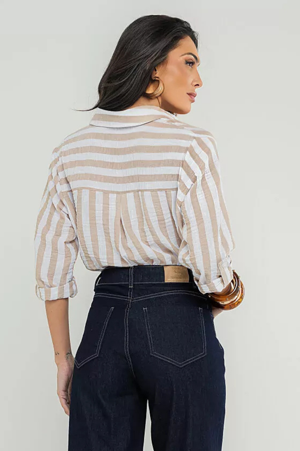 Camisa listras média