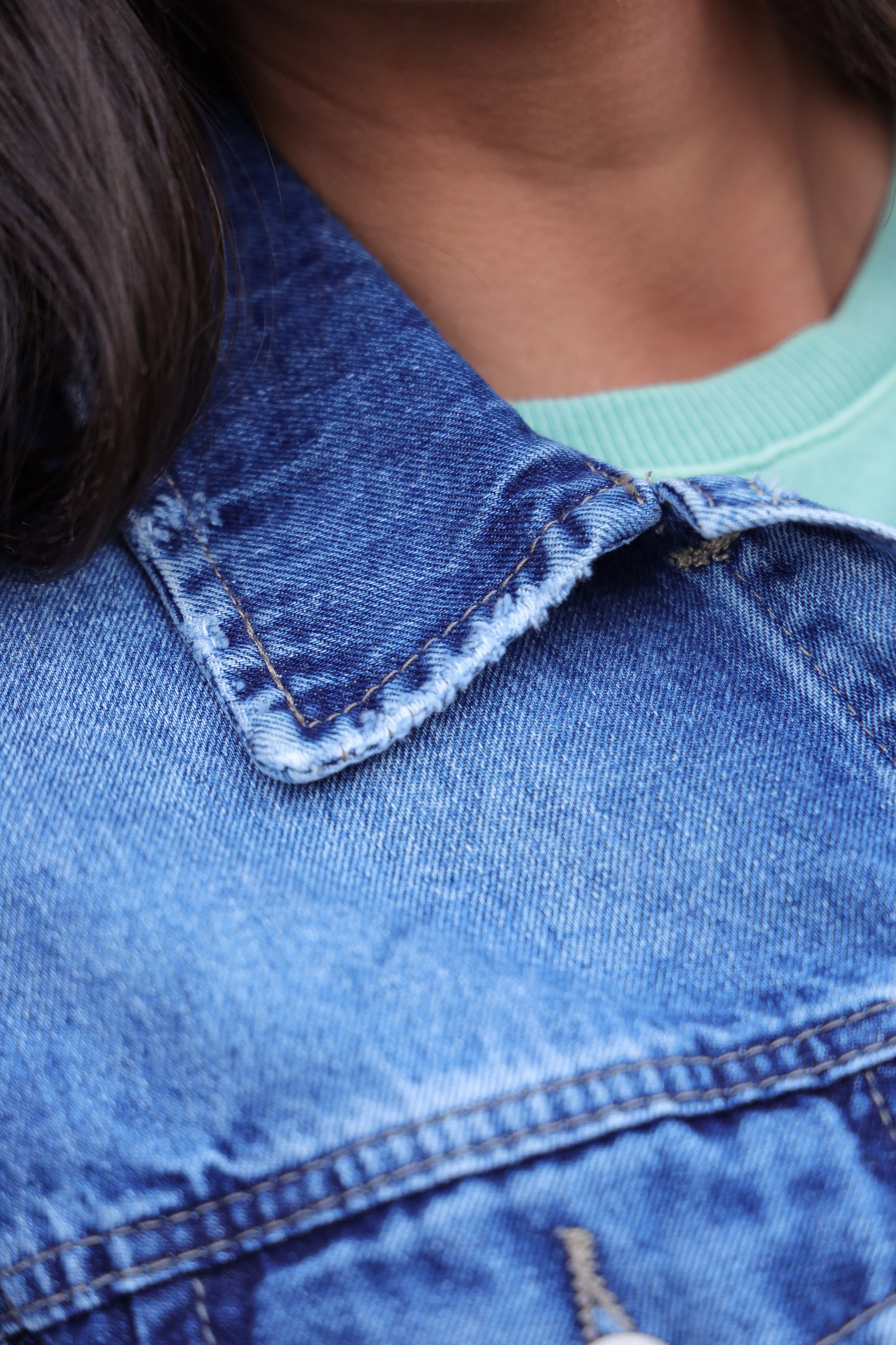 Jaqueta jeans cropped
