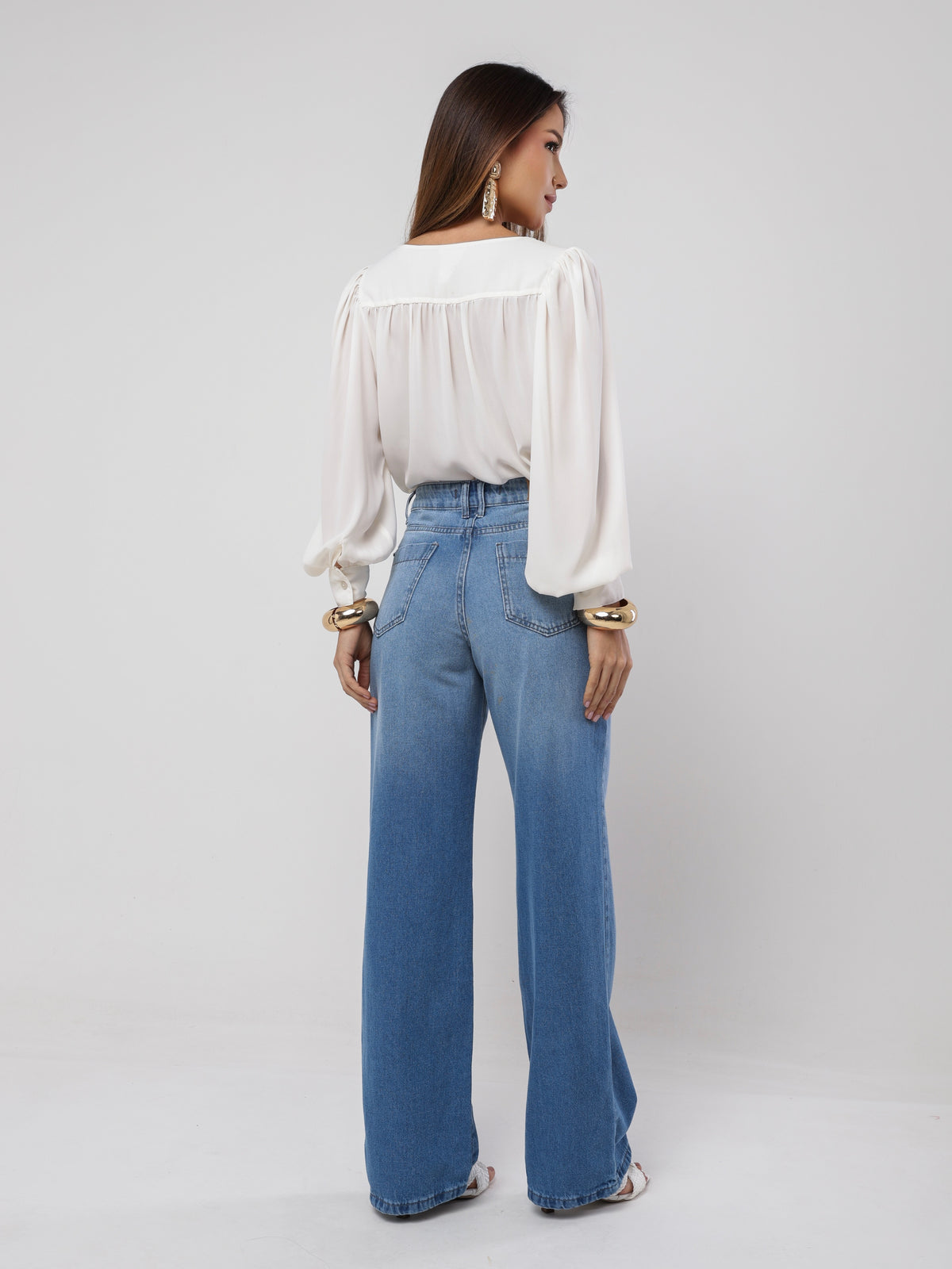 Wide leg jeans