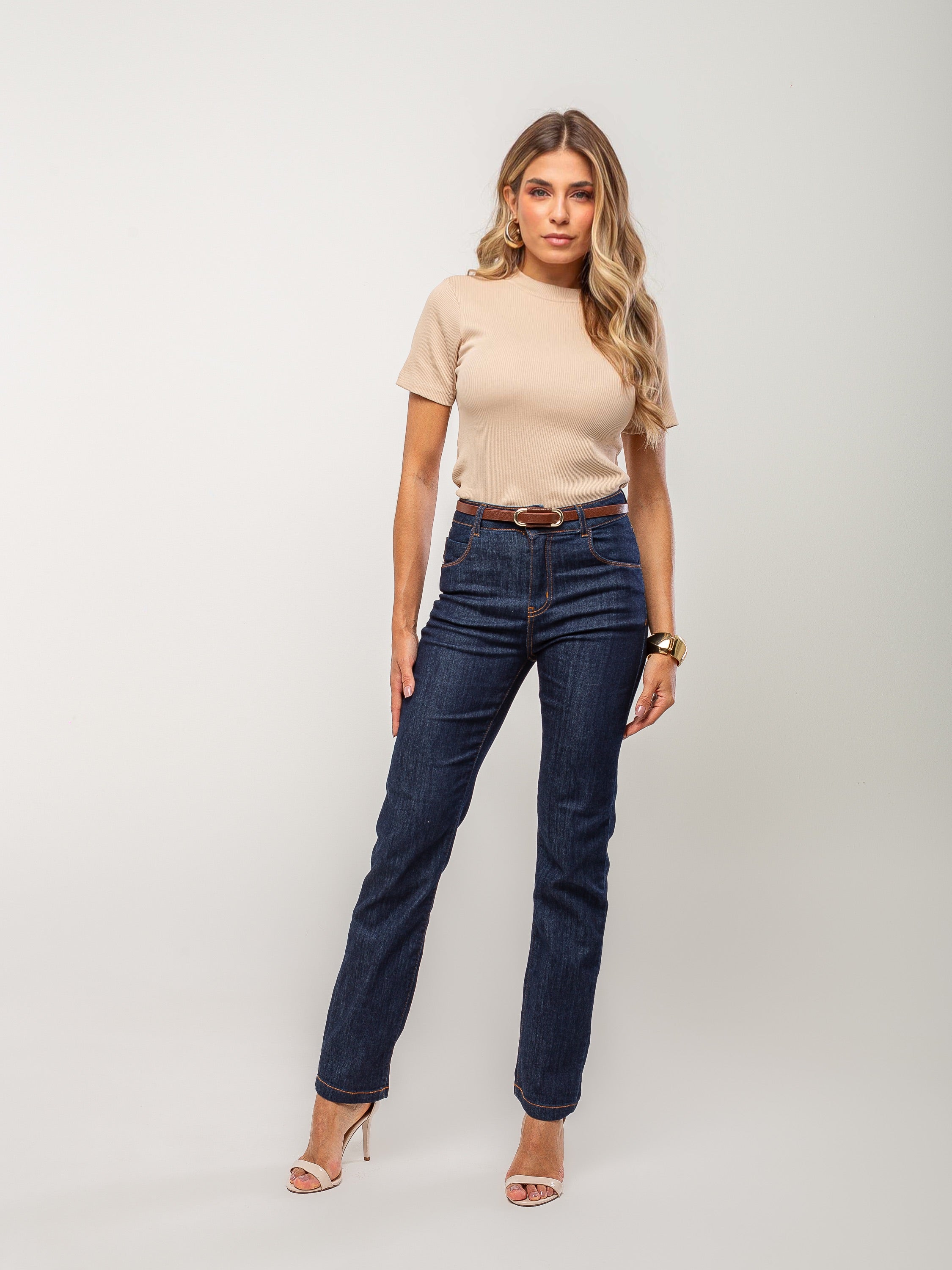 Calça Reta amaciada