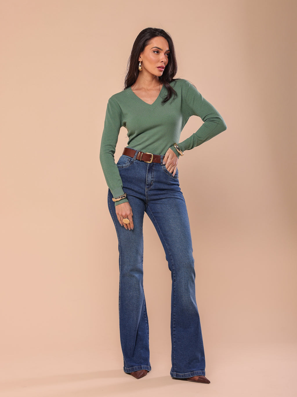 Calça flare Jeans