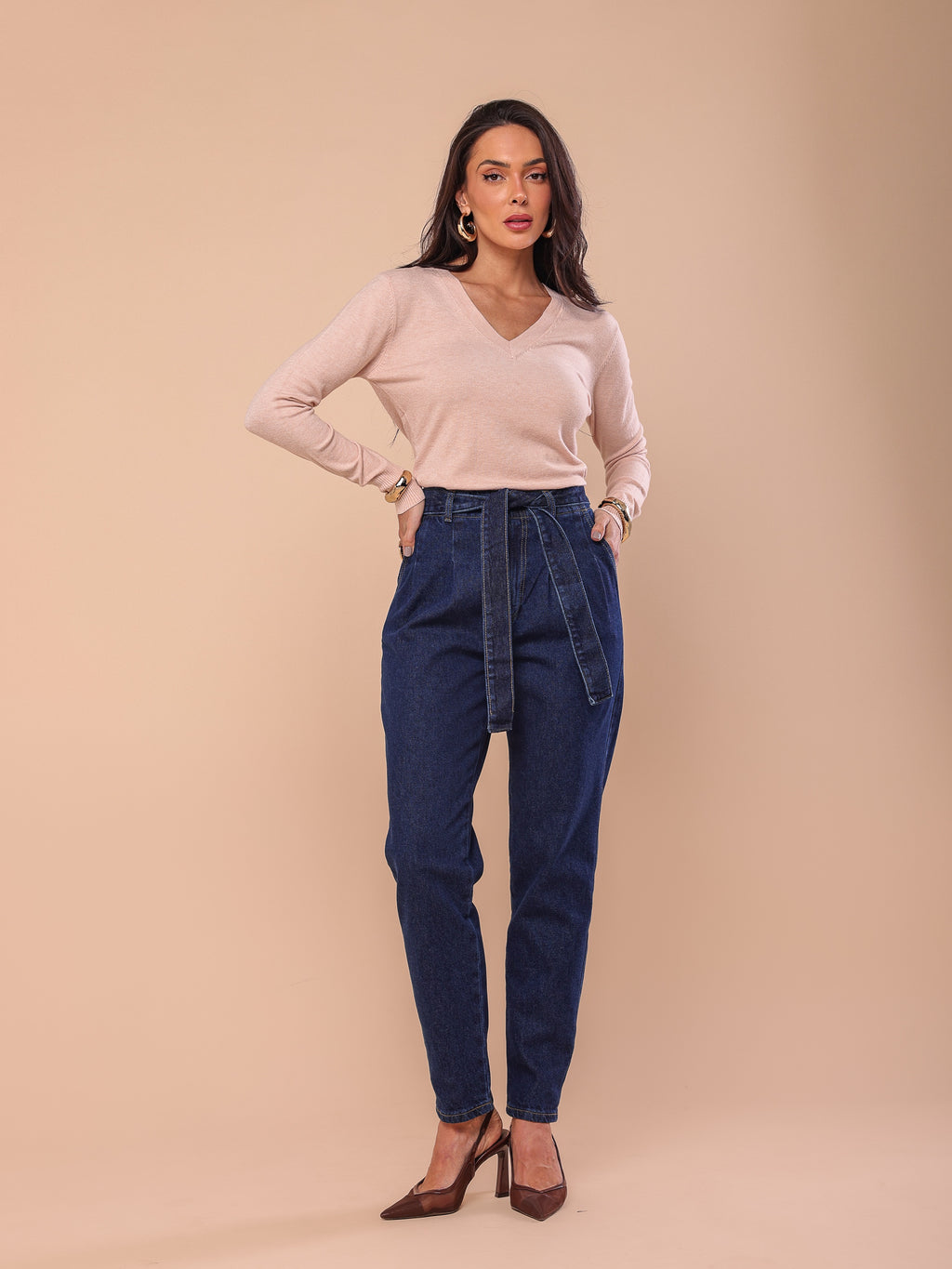 Calça clochard Jeans